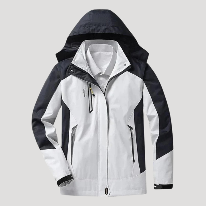 Women's Waterproof Hooded Rain Jacket Windbreaker Hiking Outdoor
