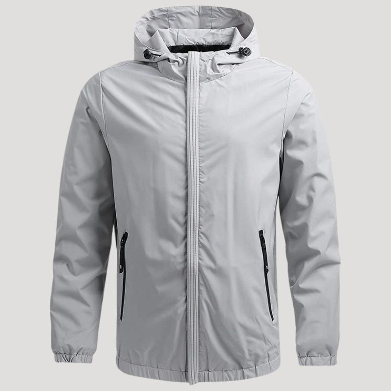 Men's Rain Jacket Hooded Waterproof Windbreaker Outdoor