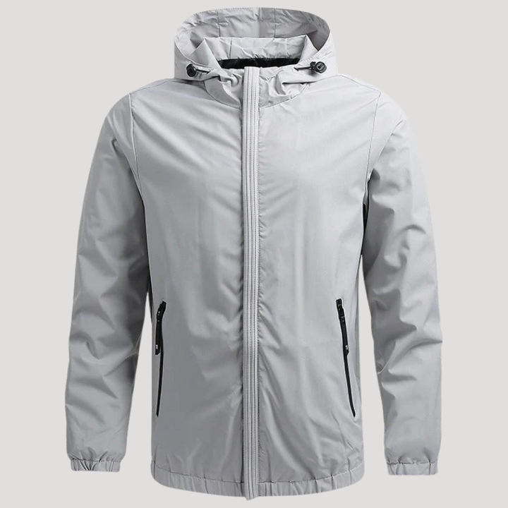 Men's Rain Jacket Hooded Waterproof Windbreaker Outdoor