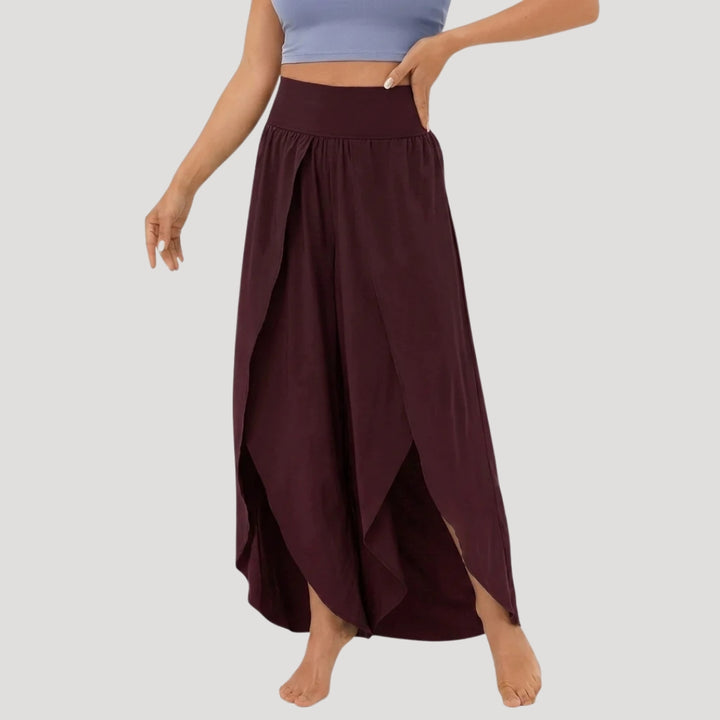 Women's Wide Leg Pants High Waisted Flowy Palazzo Pull On