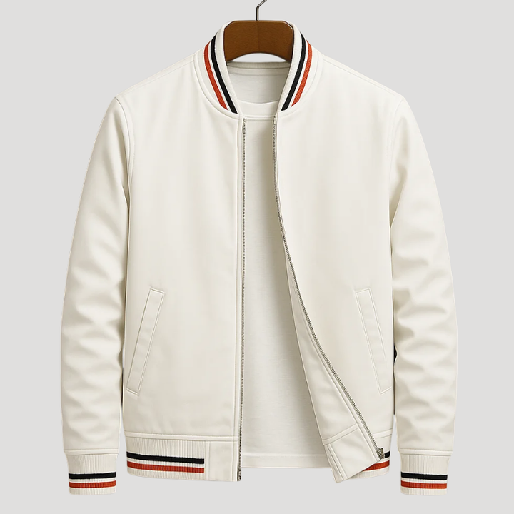 Men's Bomber Jacket Casual Zip Up Lightweight Long Sleeve