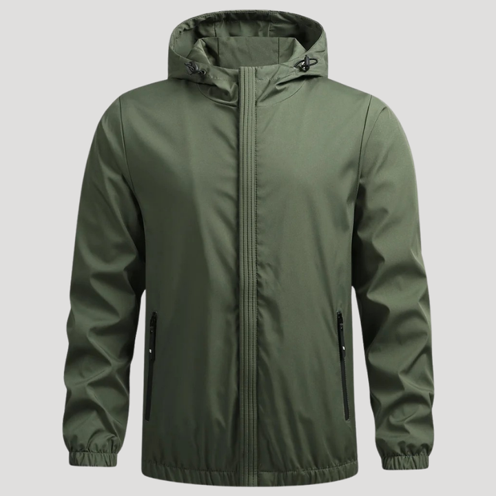 Men's Rain Jacket Hooded Waterproof Windbreaker Outdoor