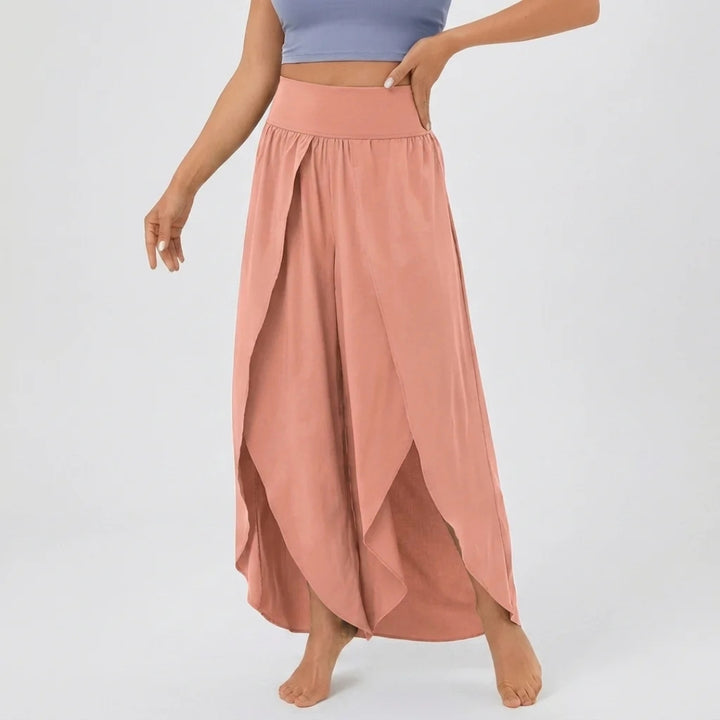 Women's Wide Leg Pants High Waisted Flowy Palazzo Pull On