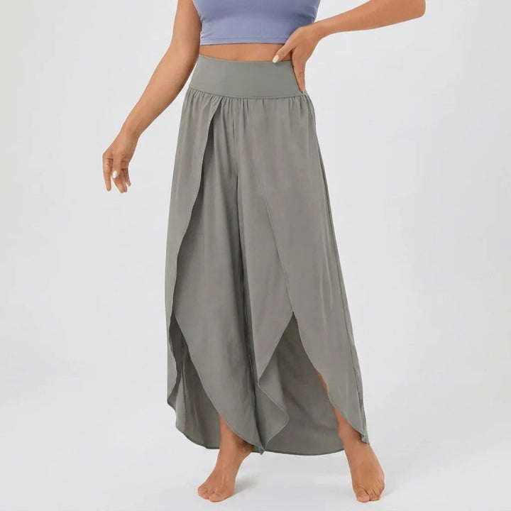 Women's Wide Leg Pants High Waisted Flowy Palazzo Pull On