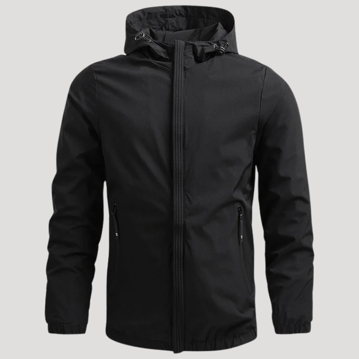 Men's Rain Jacket Hooded Waterproof Windbreaker Outdoor