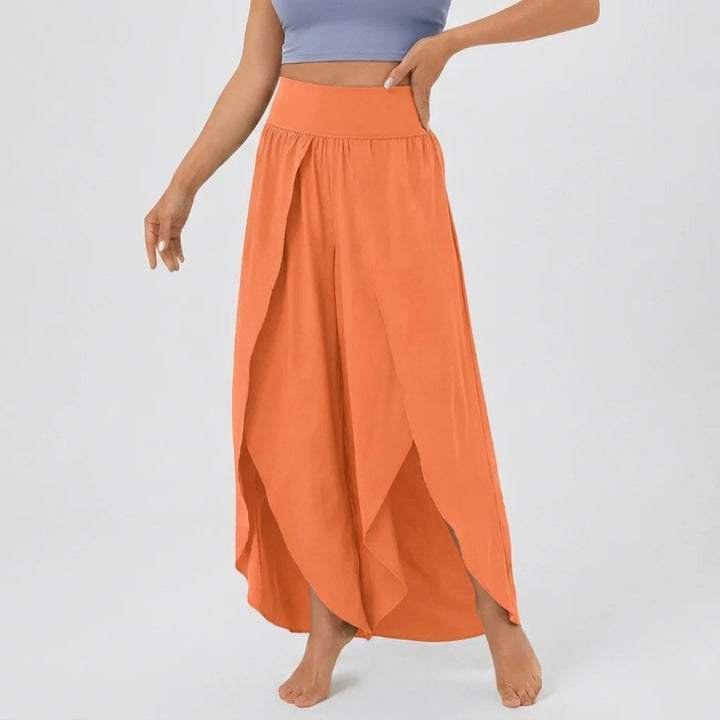 Women's Wide Leg Pants High Waisted Flowy Palazzo Pull On