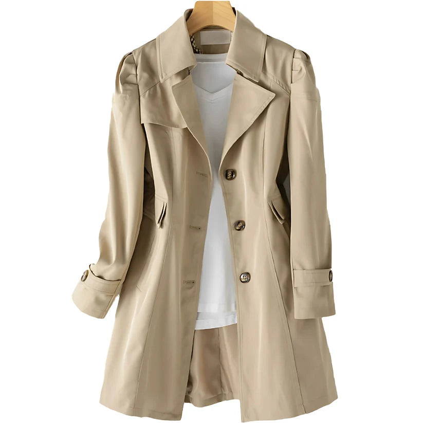 Classic Trench Coat with Elegant Lines