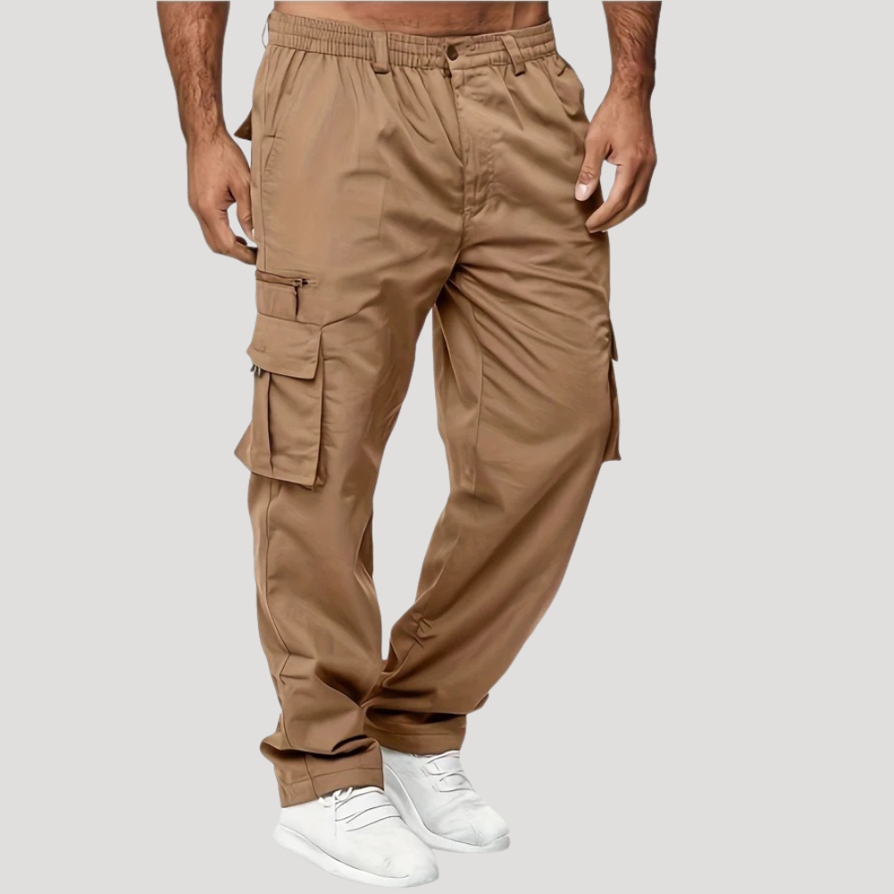 Men's Cargo Pants Multi Pocket Relaxed Fit Utility Trousers