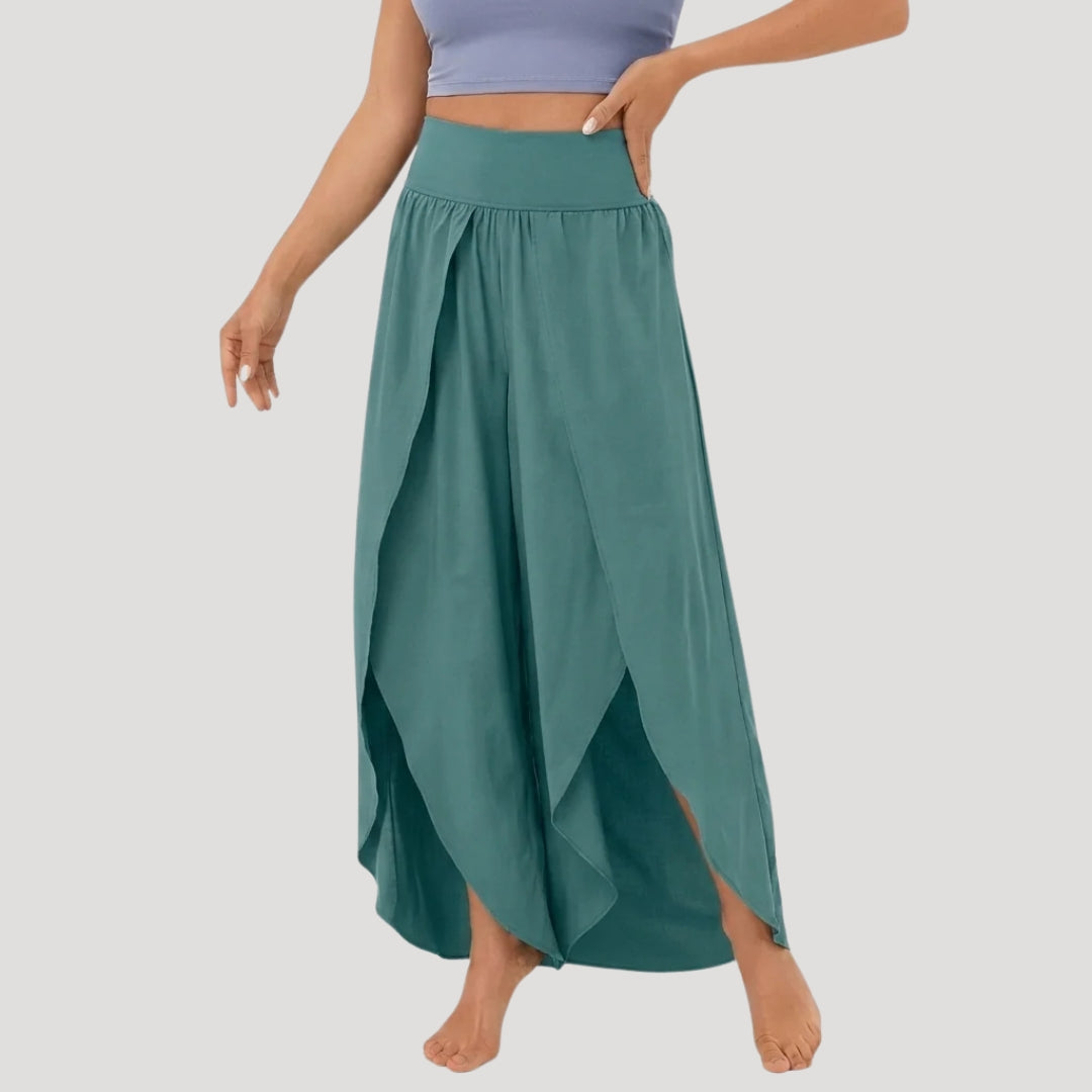 Women's Wide Leg Pants High Waisted Flowy Palazzo Pull On