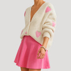 Damska kardigan krótki sweter rozpinany na guziki