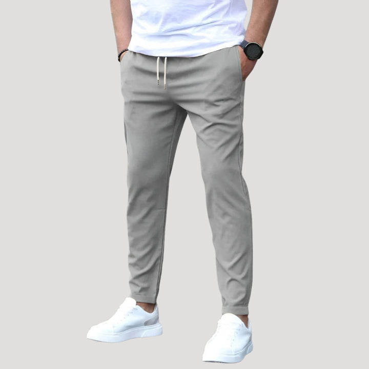 Men's Pants Jogger Tapered Chino Drawstring Elastic Waist