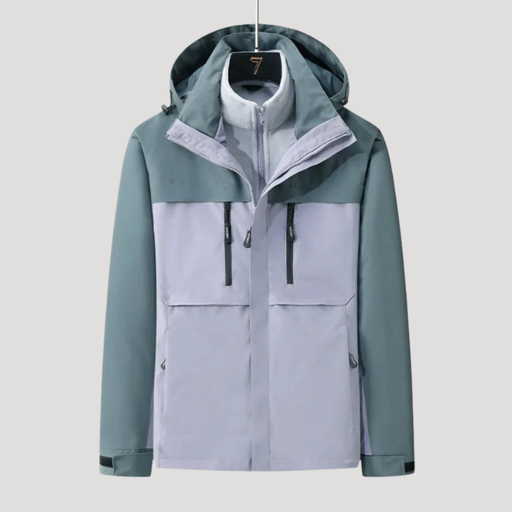 Men's Rain Jacket Hooded Windbreaker Lightweight Hiking Outdoor