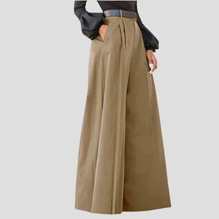 Women's Wide Leg Pants High Waisted Pleated Dress Trousers