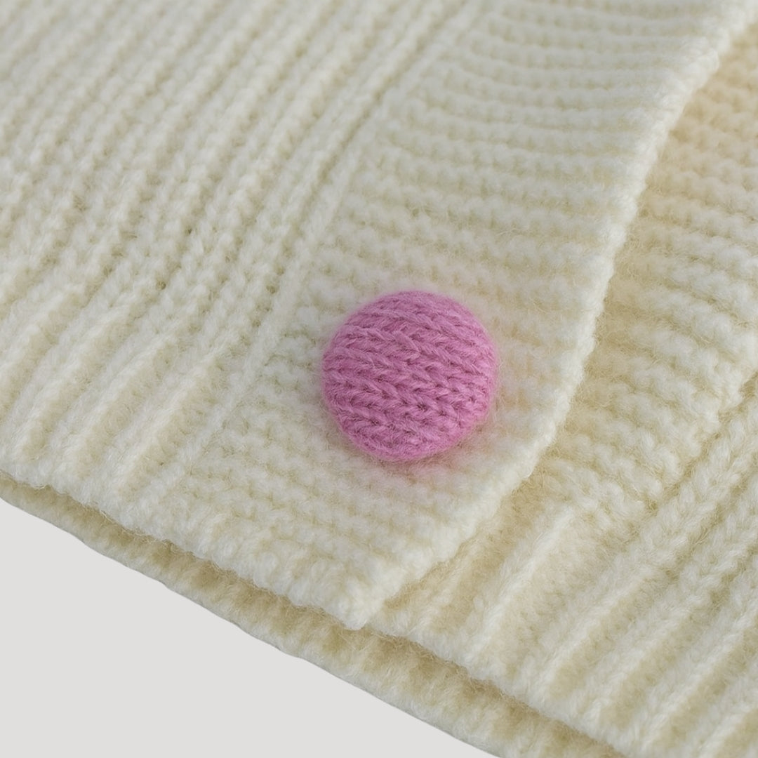 Damska kardigan krótki sweter rozpinany na guziki