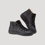 Damska wiosenne buty skórzane trzewiki płaskie