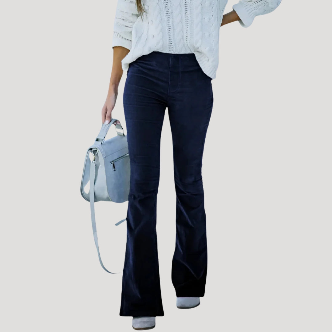 Women's Flare Pants High Waisted Bell Bottom Casual Bootcut