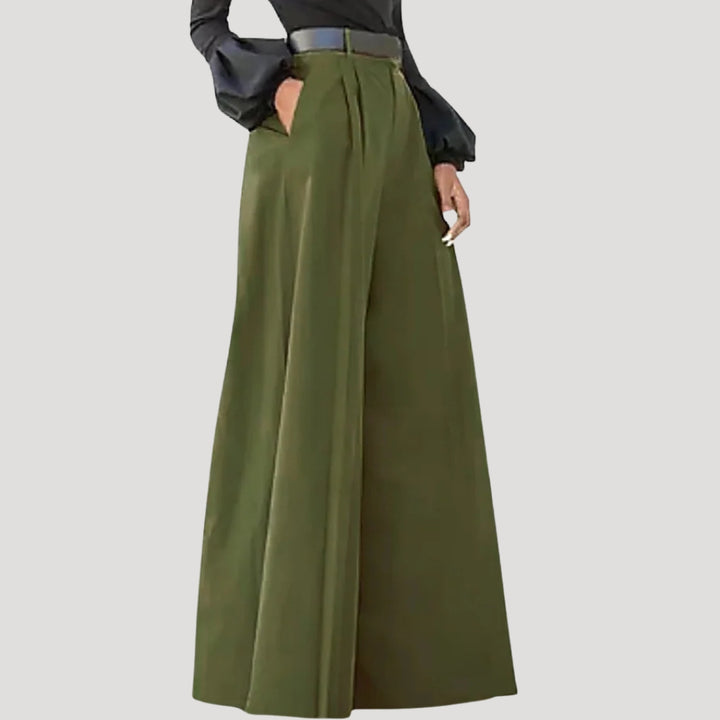 Women's Wide Leg Pants High Waisted Pleated Dress Trousers