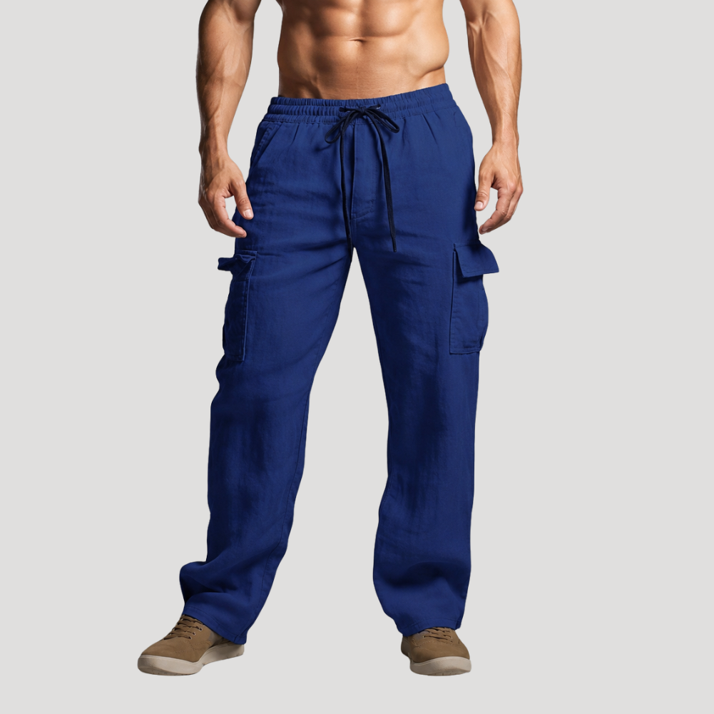 Men's Cargo Pants Tactical Work Hiking Drawstring Utility
