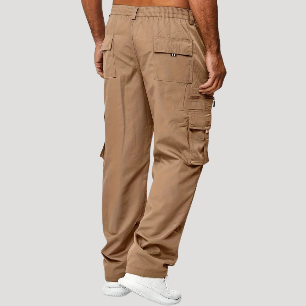Men's Cargo Pants Multi Pocket Relaxed Fit Utility Trousers