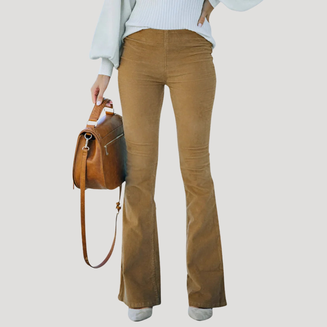 Women's Flare Pants High Waisted Bell Bottom Casual Bootcut