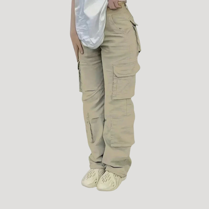 Women's Cargo Pants Straight Leg Baggy Work Utility Pocket
