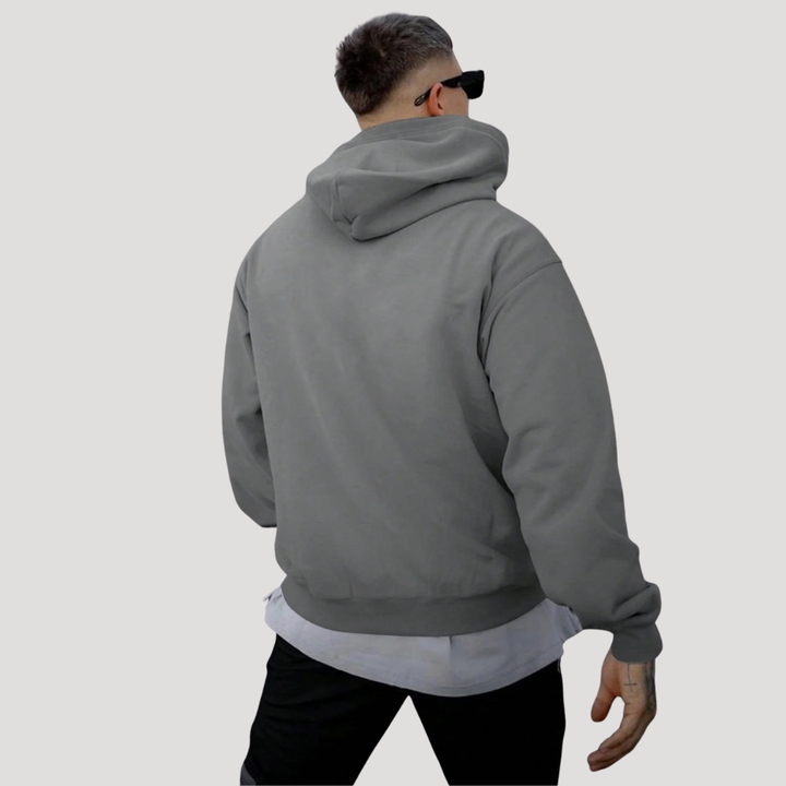 Men’s Oversized Hooded Pullover Sweatshirt Long Sleeve