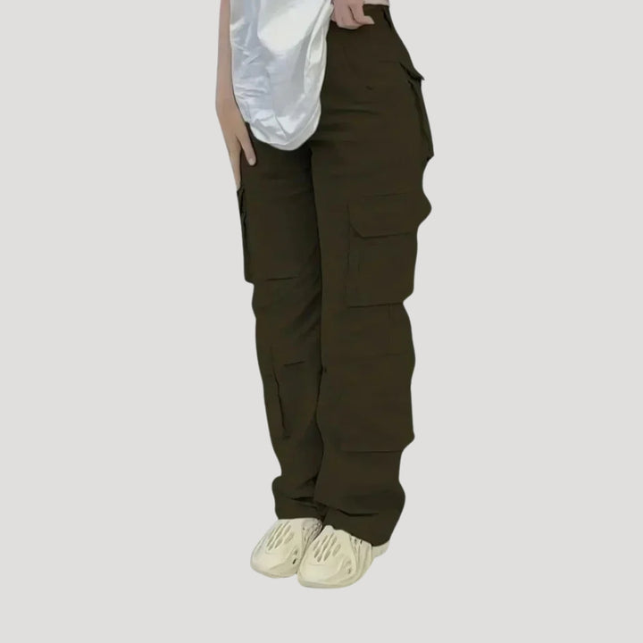Women's Cargo Pants Straight Leg Baggy Work Utility Pocket
