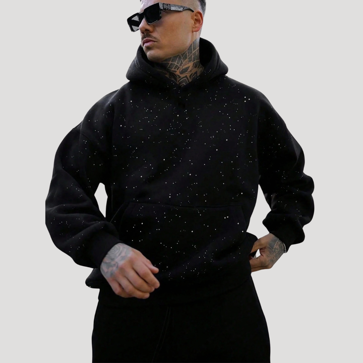 Men’s Oversized Hooded Pullover Sweatshirt Long Sleeve