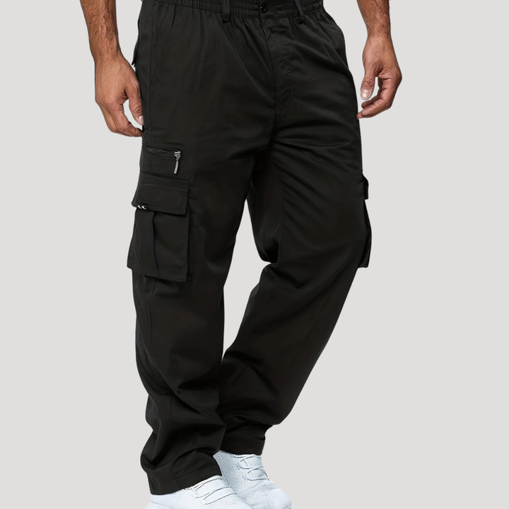 Men's Cargo Pants Multi Pocket Relaxed Fit Utility Trousers