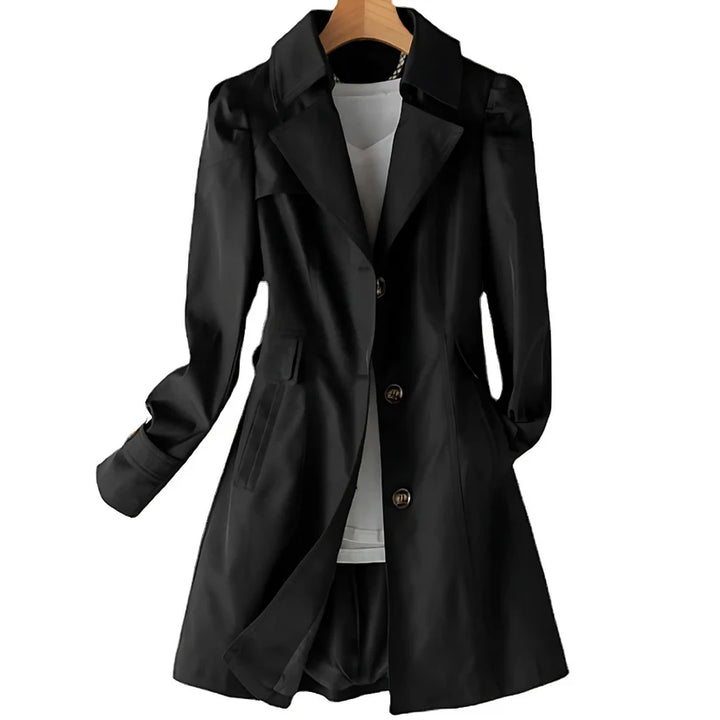 Classic Trench Coat with Elegant Lines
