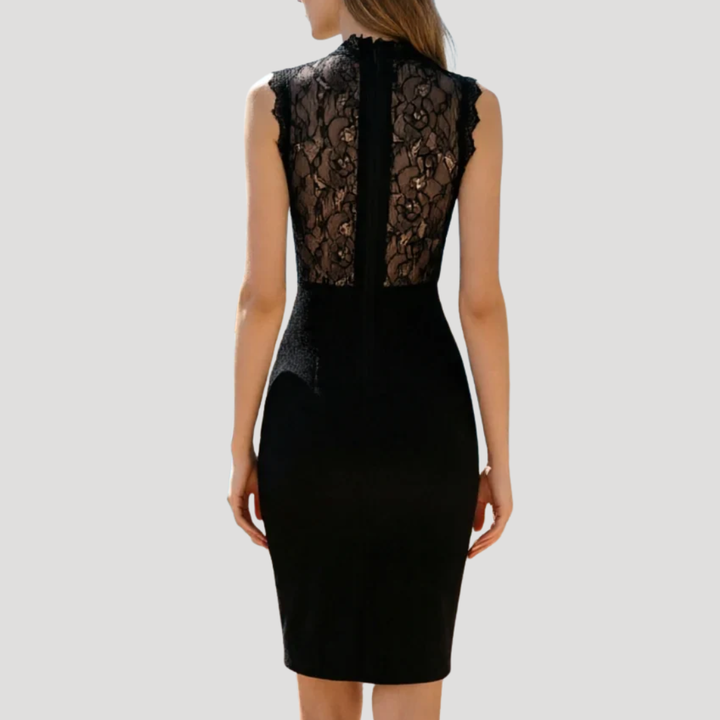 Women’s Party Midi Dress Lace Sleeveless Bodycon Casual