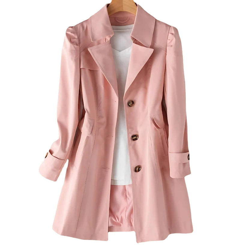 Classic Trench Coat with Elegant Lines
