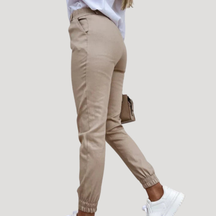 Women's High Waisted Tapered Casual Pants