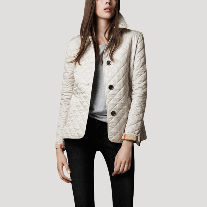 Women's spring transitional quilted jacket