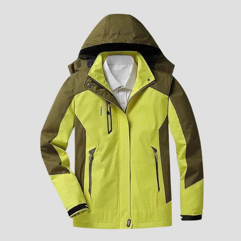 Women's Waterproof Hooded Rain Jacket Windbreaker Hiking Outdoor