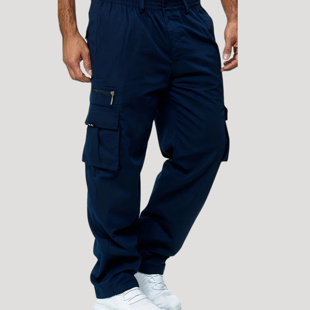 Men's Cargo Pants Multi Pocket Relaxed Fit Utility Trousers