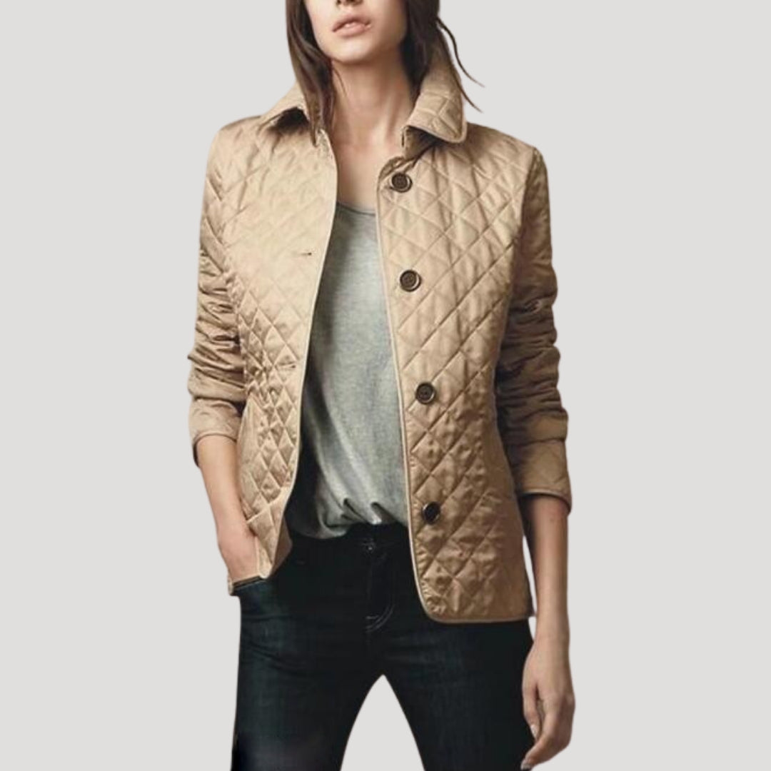 Women's spring transitional quilted jacket