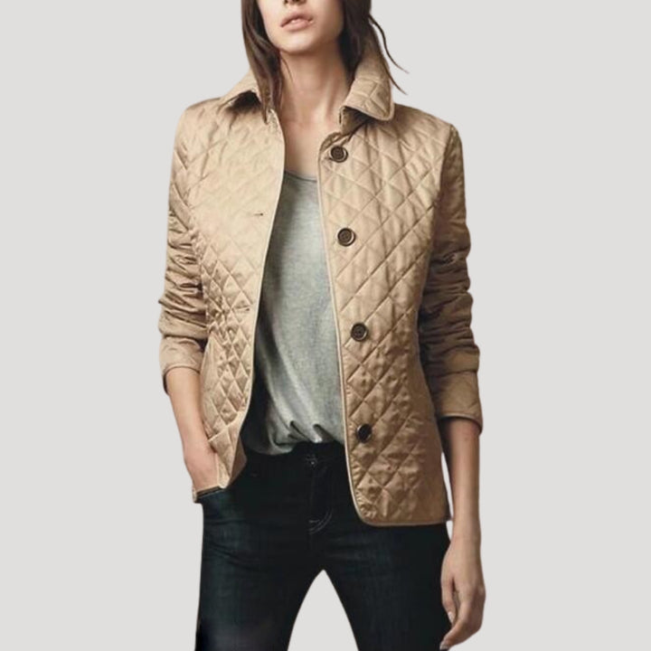 Women's spring transitional quilted jacket