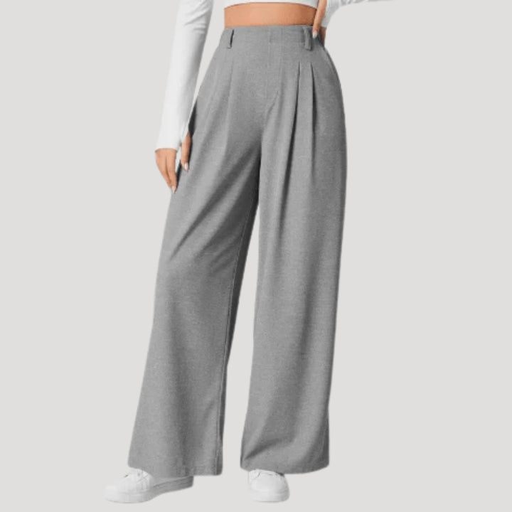 Women's Trousers Wide Leg Pants High Waisted Pleated Dress