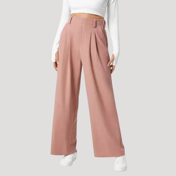 Women's Trousers Wide Leg Pants High Waisted Pleated Dress