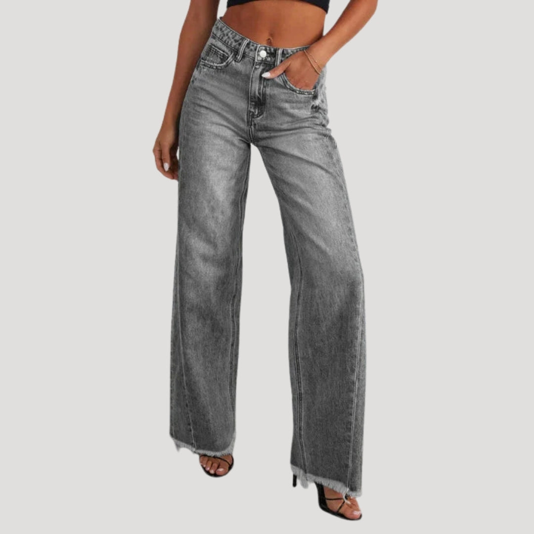 Women's Baggy Jeans High Waisted Wide Leg Denim