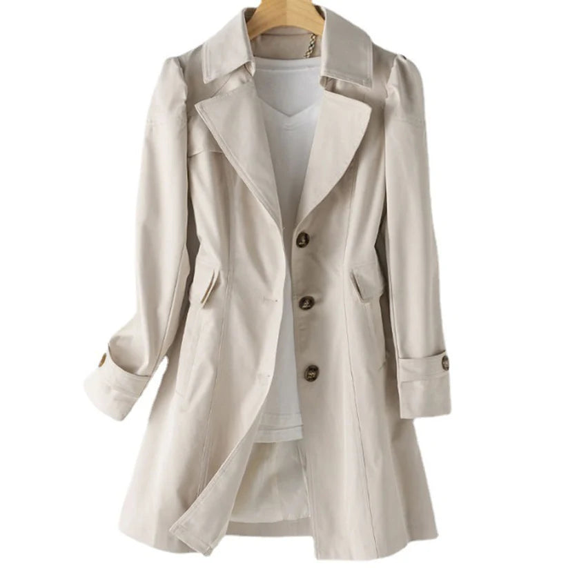 Classic Trench Coat with Elegant Lines