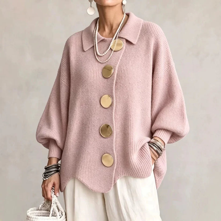 Oversized Collared Cardigan