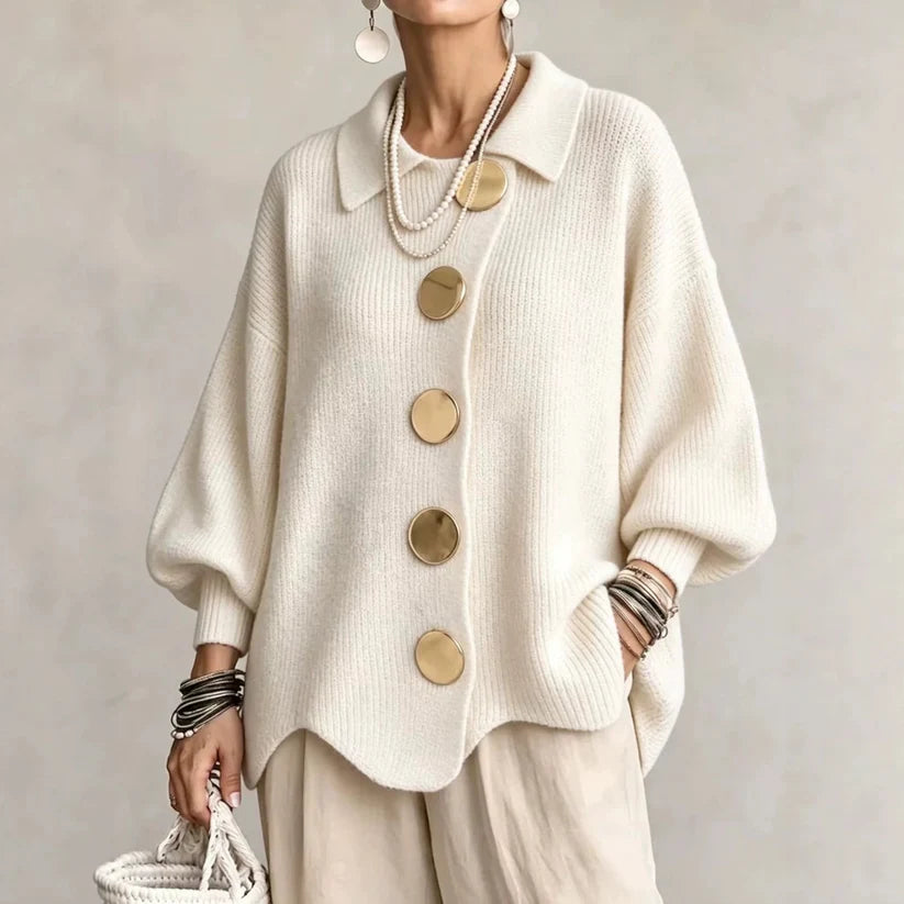 Oversized Collared Cardigan
