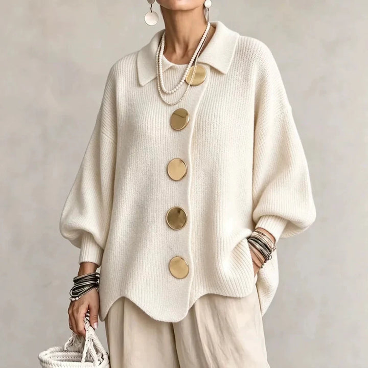 Oversized Collared Cardigan