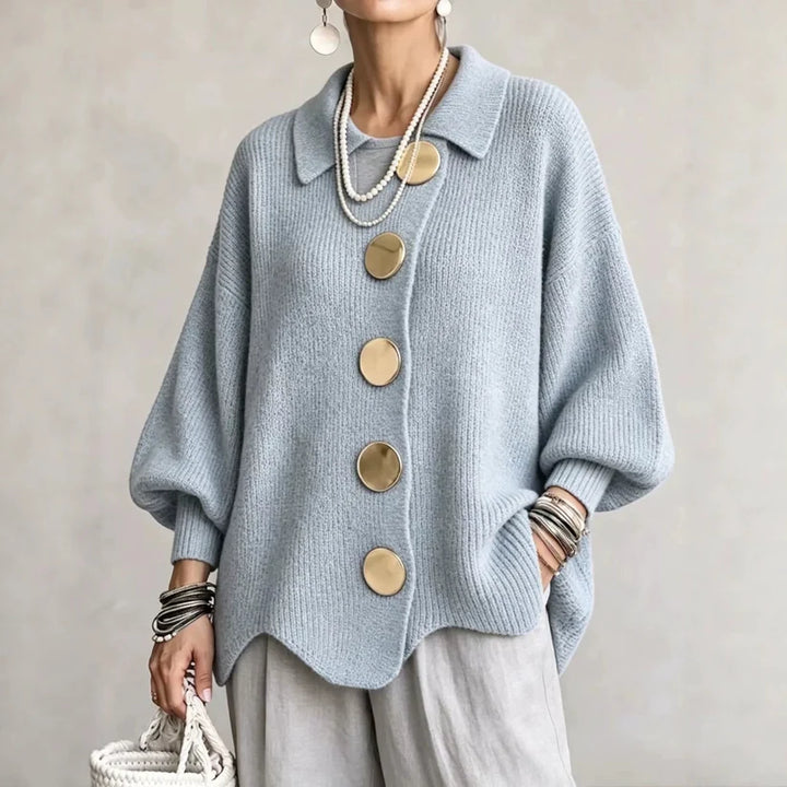 Oversized Collared Cardigan