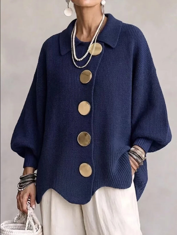 Oversized Collared Cardigan