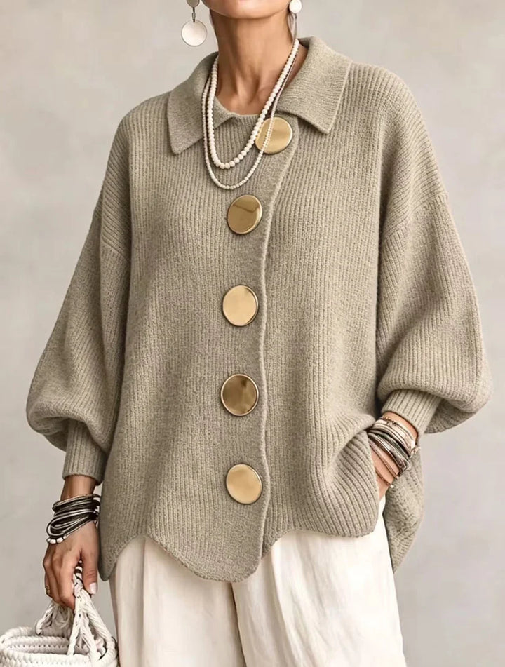 Oversized Collared Cardigan