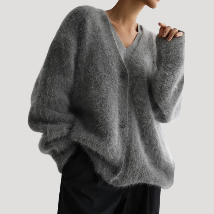 Women's Knit Cardigan V Neck Button Down Long Sleeve Sweater