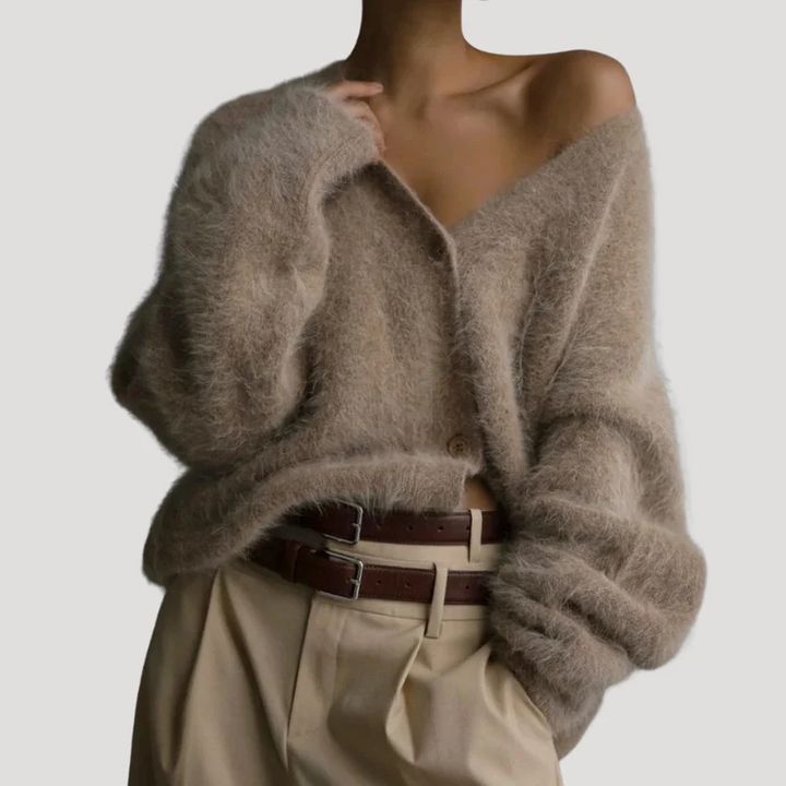 Women's Knit Cardigan V Neck Button Down Long Sleeve Sweater